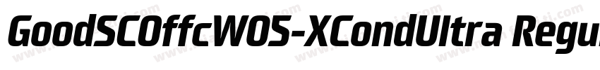 GoodSCOffcW05-XCondUltra Regular字体转换